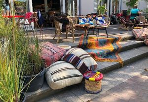 Terrace at HANNO Groots Café in Delft