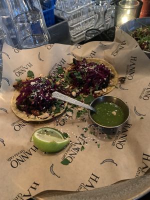 Vegan mais tortilla met portobello   at HANNO Groots Café in Delft