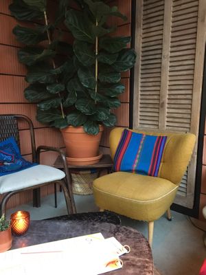 cosy corner inside  at HANNO Groots Café in Delft