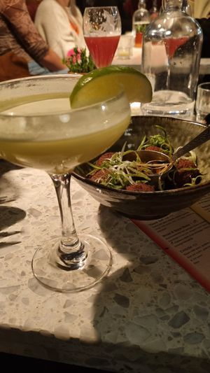 Lime mocktail at HANNO Groots Café in Delft