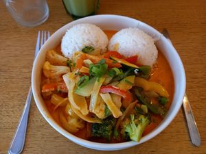 Red curry at Domicil  in St Johann In Tirol