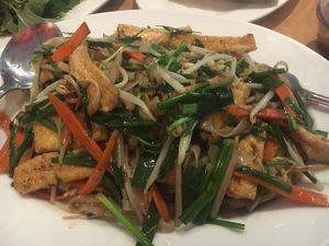 Rice noodles with tofu at Saigon Cafe in Wailuku