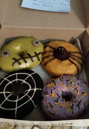 Their awesome Halloween 2020 donuts! at La Beignerie in Montreal