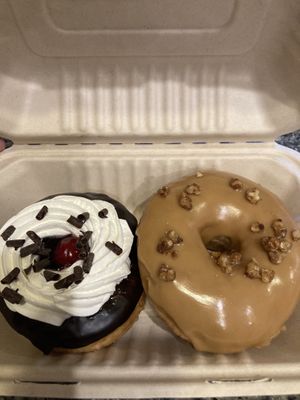 Forêt noir and maple and nuts   at La Beignerie in Montreal