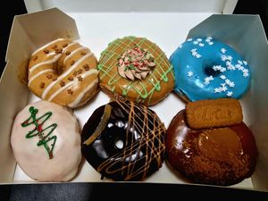 Christmas donuts at La Beignerie in Montreal