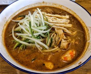 Vegan laksa at Veggie Recipe in Bandar Seri Begawan