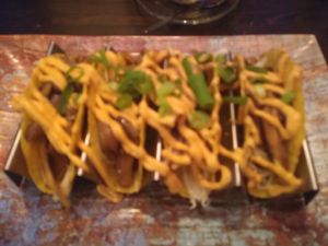 Vegan taco's with pulled oyster mushrooms at Wijnhaven in Delft