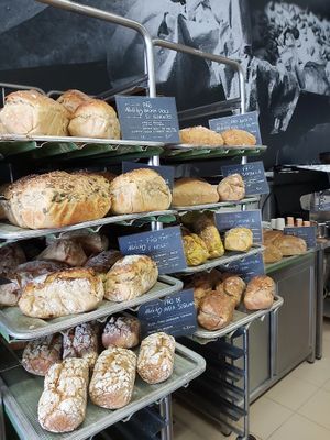 So many different breads at Alcofa Bio in Torres Vedras