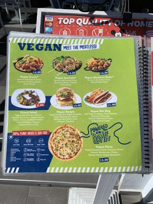 Vegan menu💗 at Alkionis Sports Bar & Grill in Rhodes