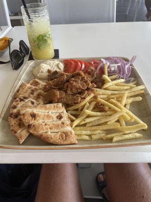 Vegan Gyros  at Alkionis Sports Bar & Grill in Rhodes