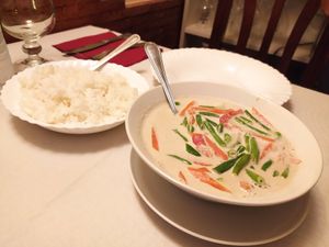 Curry de verduras con arroz at Thai Food in Sestao
