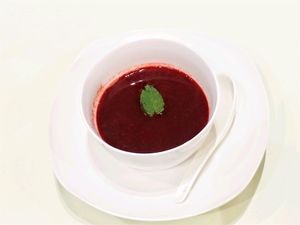 Beetroot Soup 紅菜頭湯 at Yu Fu Abundance 如庫豐生有機食堂 in New Territories