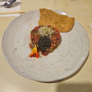 Watermelon tartar with Chiaviar & rawmezan cracker (private dining) at GreenWoods - 綠野林 in Kowloon