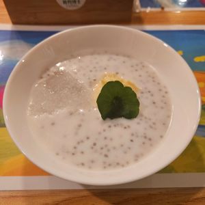 Raw Durian Coconut Milk Sago (private dining) at GreenWoods - 綠野林 in Kowloon