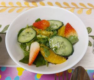 Strawberry Mandarin Orange Salad 橙子莓果沙律菜 at GreenWoods - 綠野林 in Kowloon