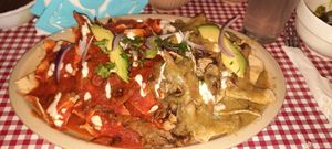 Chilaquiles at Veganos La Taqueria in San Cristobal De Las Casas