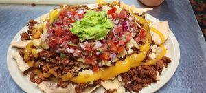 Nachos. at Veganos La Taqueria in San Cristobal De Las Casas