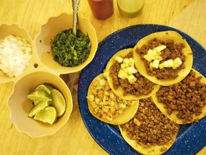 Tacos at Veganos La Taqueria in San Cristobal De Las Casas