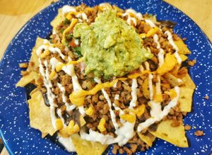 Nachos at Veganos La Taqueria in San Cristobal De Las Casas