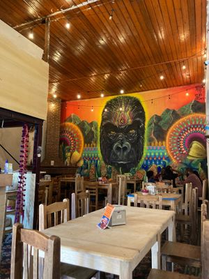 The setting at Veganos La Taqueria in San Cristobal De Las Casas
