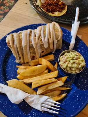 Burrito at Veganos La Taqueria in San Cristobal De Las Casas