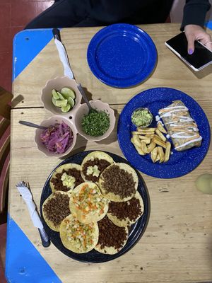 Tray for Two  at Veganos La Taqueria in San Cristobal De Las Casas