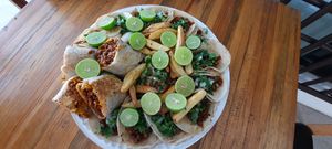 Charola familiar at Veganos La Taqueria in San Cristobal De Las Casas