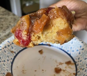 Pineapple upside cake is insanely delicious even after being in the freezer for 3months!   at Royally Baked in St Peters
