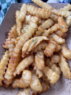 Seasoned fries  #Veganuary at Royally Baked in St Peters