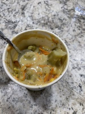 Vegetable soup  at Royally Baked in St Peters