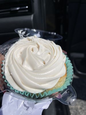 Peaches n Cream cupcake   at Royally Baked in St Peters