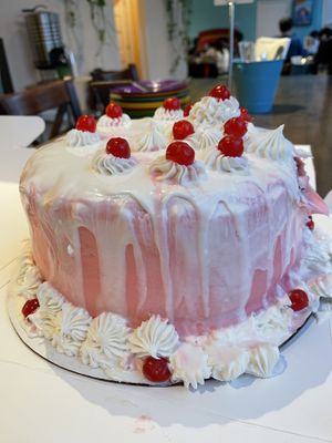 My Cherry Birthday cake was delicious   at Royally Baked in St Peters