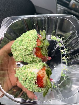 420 special: white chocolate covered strawberries   at Royally Baked in St Peters