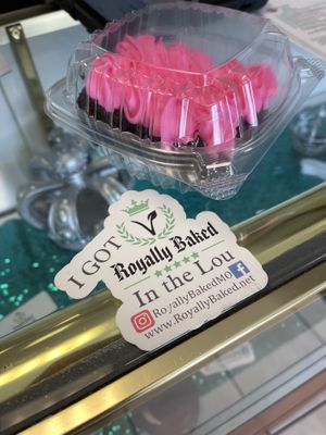 Brownie with icing for Mommy’s Day  at Royally Baked in St Peters