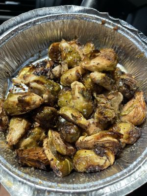 Roasted brussels sprouts  at Royally Baked in St Peters