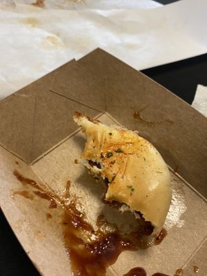 Rib slider. Forgot to take pic before I started. Lol  at Royally Baked in St Peters