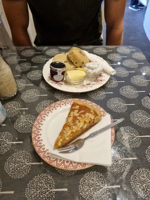 Bakewell tart & scone at The Lavender Tea Rooms in Bakewell