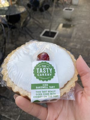 Vegan Bakewell tart  at The Lavender Tea Rooms in Bakewell