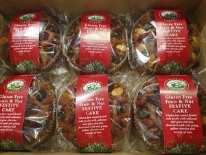 Gluten Free & Vegan Festive Fruit & Nut cakes. at The Lavender Tea Rooms in Bakewell
