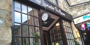 Outside from seat we had at The Lavender Tea Rooms in Bakewell
