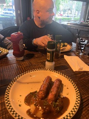 Vegan banger and mash   at Mary Margaret's Olde Irish Tavern in St Petersburg