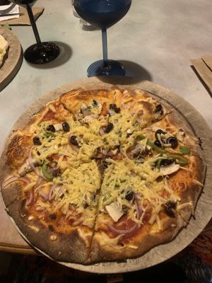 Pizza  at Raeti in Crete