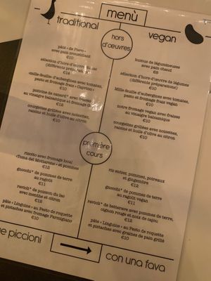 Loads of vegan options at Trattoria Due Piccioni in Stresa