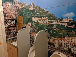 The toilet at Gazzo. Italian opera music was playing and I found it hilarious😄 at Gazzo in Berlin