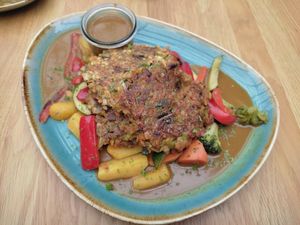 Linsen Bratlinge at Werk II in Haslach