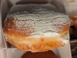 Raspberry Grapefruit Beignet at Beacon Doughnuts in Chicago