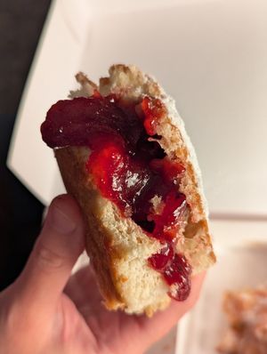 Raspberry Grapefruit Beignet at Beacon Doughnuts in Chicago
