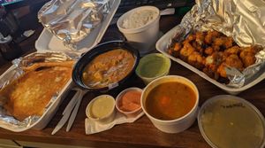 Dosa, Curry and cauliflower  at Prata House in West Covina