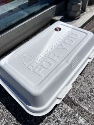 labelled vegann  at French's Fish Shop in Wells-next-the-sea