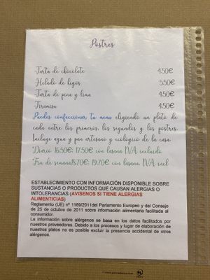 Carta B at El Berenjenal in Valladolid